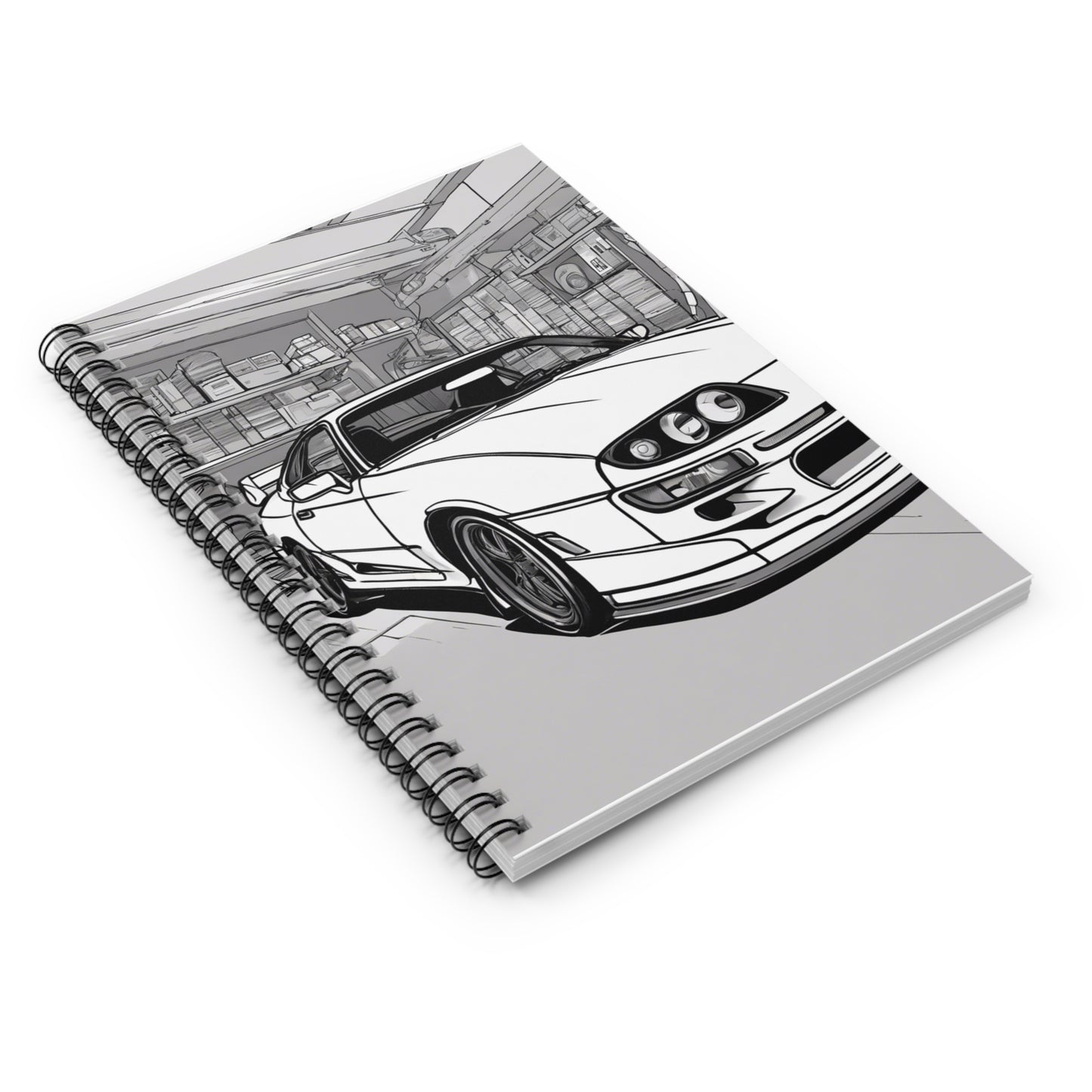 mk4 supra Spiral Notebook - Ruled Lines with Sporty Design