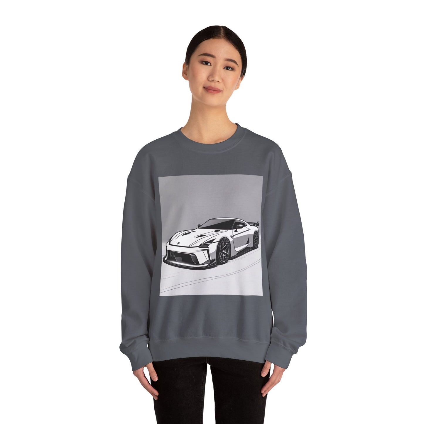 Racing Car Graphic Unisex Crewneck Sweatshirt - Perfect Gift for Car Enthusiasts