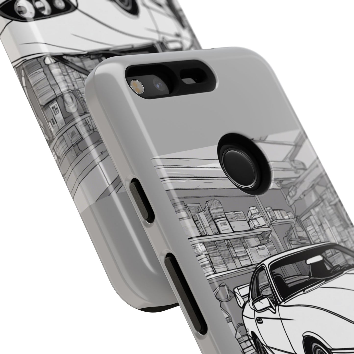 Tough Cases - Vintage Car Garage iPhone Case for Car Enthusiasts